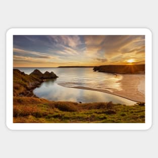 Three Cliffs Bay, Gower Sticker